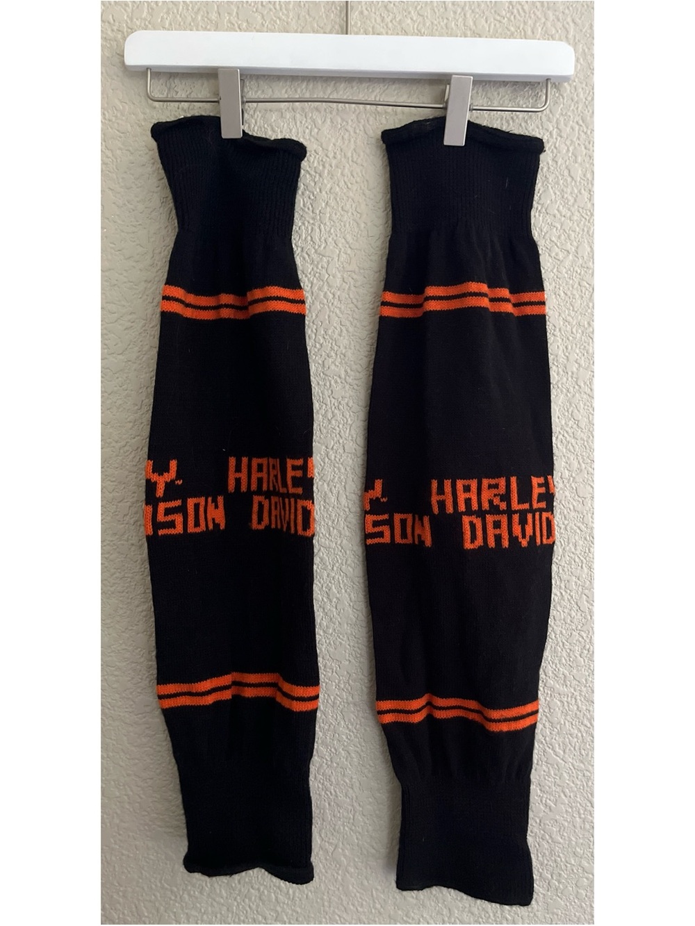 Vintage Harley Davidson Knit Leg Warmers